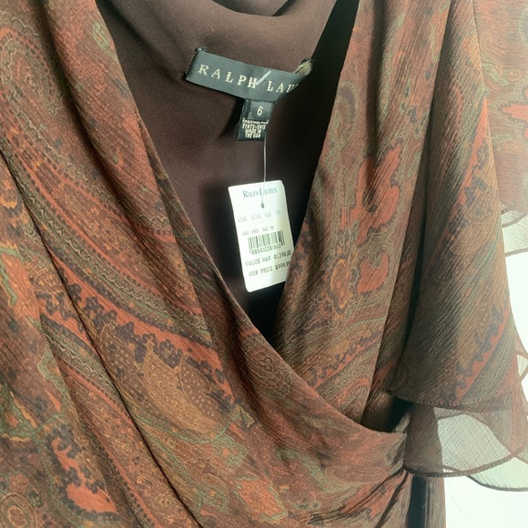 Ralph Lauren Black Label - Silk Paisley Print Dress - Picture 6 of 8